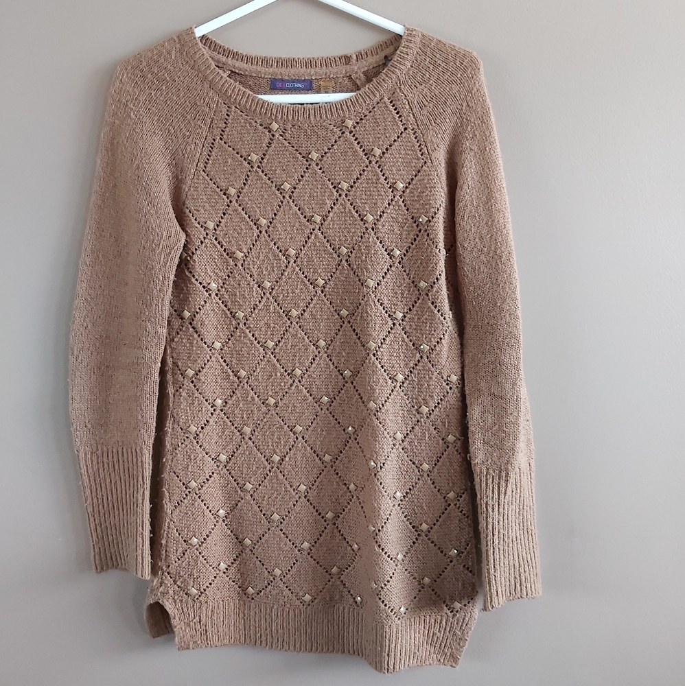 Slightly pilled brown sweater